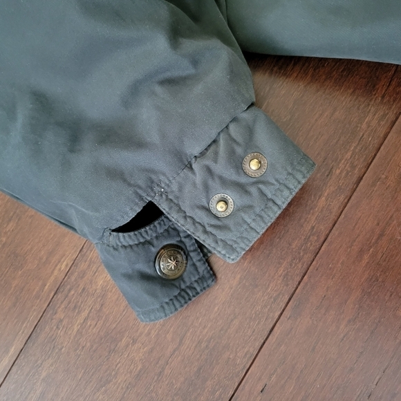 Vtg 90s Members Only Hooded Heavyweight Zip-Up Microfiber Jacket Men's XXL Green - Picture 9 of 11